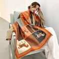 thumbnail image 4 of Bufanda cálida de cachemira de imitación de invierno para mujer, chal de dos caras de dos colores, bufanda larga y cálida, 4 of 5