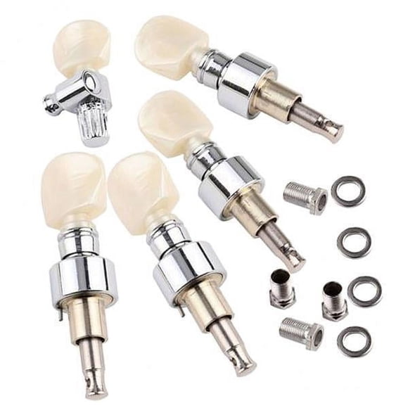 Milaget 2x 5x Tuning Key Button Mechanisms Tuning Pegs for five string Banjo Accessories