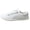 White, variant on Women’s White Canvas Sneakers Low Top Slip‑on Lace Up Casual Walking Shoes Lightweight Comfortable Flat Fashion Daily Shoes for Women