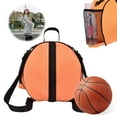 thumbnail image 5 of Uutvmp Basketball Bag Soccer Ball Football Volleyball Softball Sports Ball Bag Holder Carrier+Adjustable Shoulder Strap 2 Side Mesh Pockets Water Bottle Towel Sports Shoes, 5 of 6