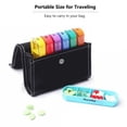 thumbnail image 3 of Pill Organizer For Travel Weekly Pill Box 7 Day Pill Case Daily Medicine Organizer 7 Compartments Pill Container Portable Travel Container For Vitamins Fish Oil Supplement, 3 of 7