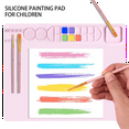 thumbnail image 2 of Silicone Painting Mat,Silicone Art Mat, Art Mat with Cup, Easy Clean Up, Protects Surfaces Perfectly. for Paint, Color, 2 of 6