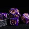 thumbnail image 4 of Cusdie 7-Die 25mm Giant DND Dice, Shield&Sword Pattern Polyhedral Dice Set for Role Playing Game Dungeons and Dragons D&D Dice Pathfinder, 4 of 5