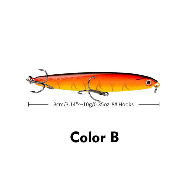 10/14/18/24g Señuelo de pesca de metal de lápiz de hundimiento de cebo duro artificial (estilo B) Ehuebsd Para estrenar