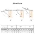 thumbnail image 3 of 4 PCS Gas Spring Struts Shocks Lid Support for Cabinet Door Toolbox Lid Lift, 3 of 5