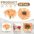thumbnail image 3 of Uxcell 24Pcs Floating Flowers for Centerpieces, Orange Hydrangea Silk Faux Flower Heads for Floating Candles Vases Filler Party Home Table Wedding Centerpieces Decoration, 3 of 6