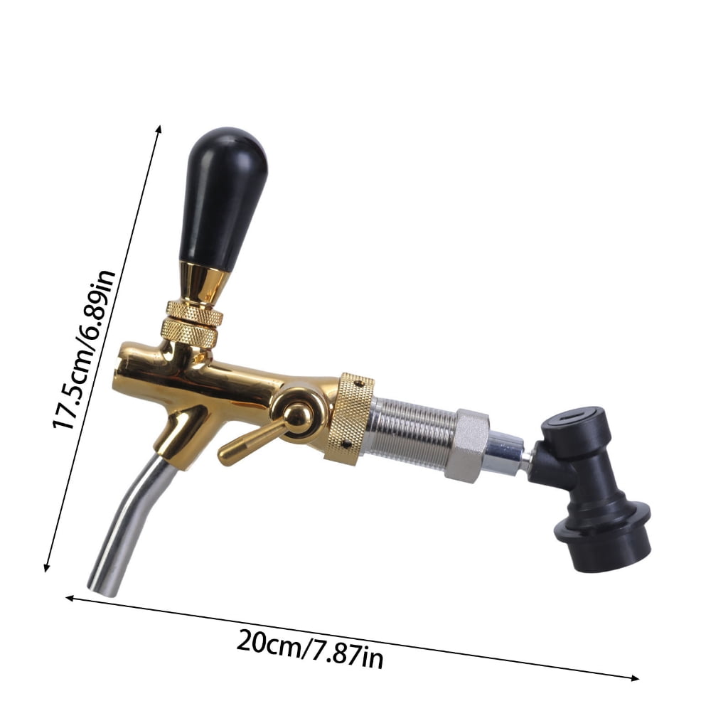 Draft Beer Dispenser Kegs Couplers Brass Texture Beer Tap Dispenser Draft Kegerator Tap Homebrews Accessory for Wine