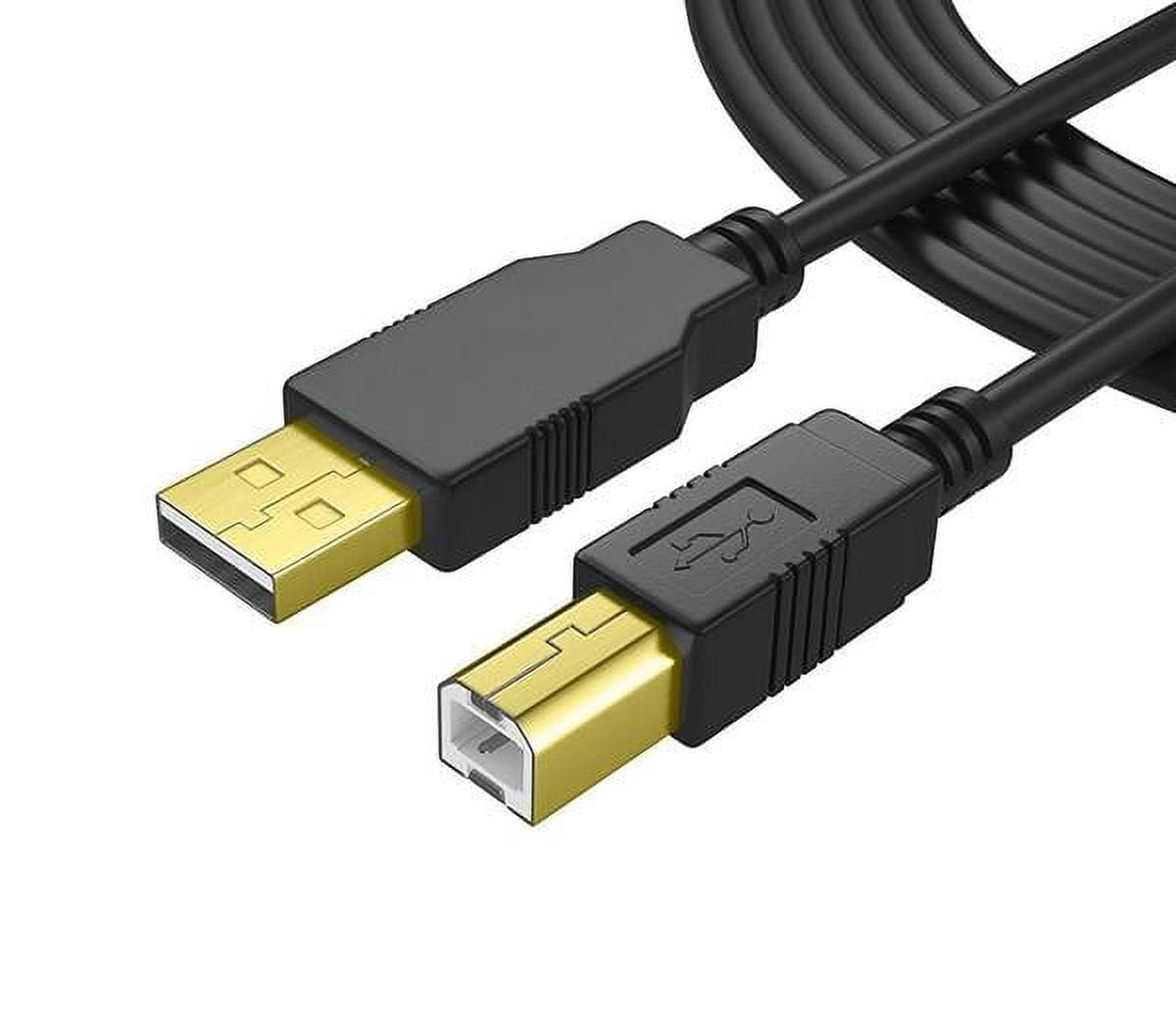 OMNIHIL (15FT) 2.0 Gold Plated USB Data Transfer Cable for