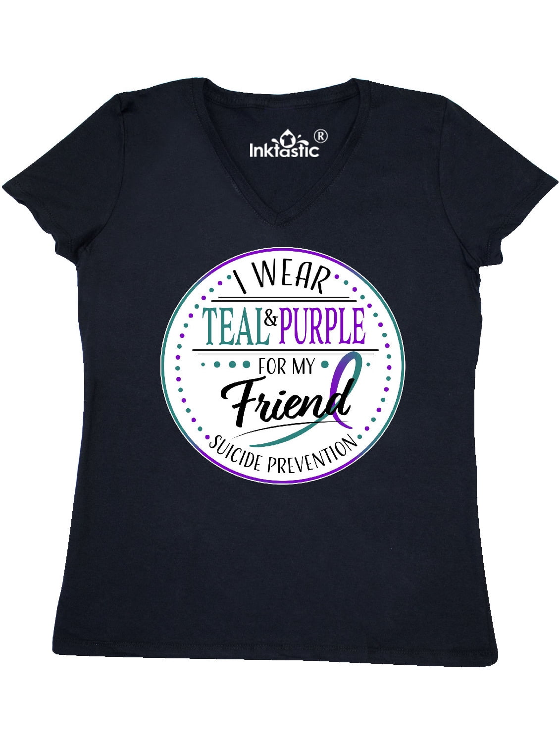 inktastic Suicide Prevention I Wear Teal and Purple for My Baby T-Shirt