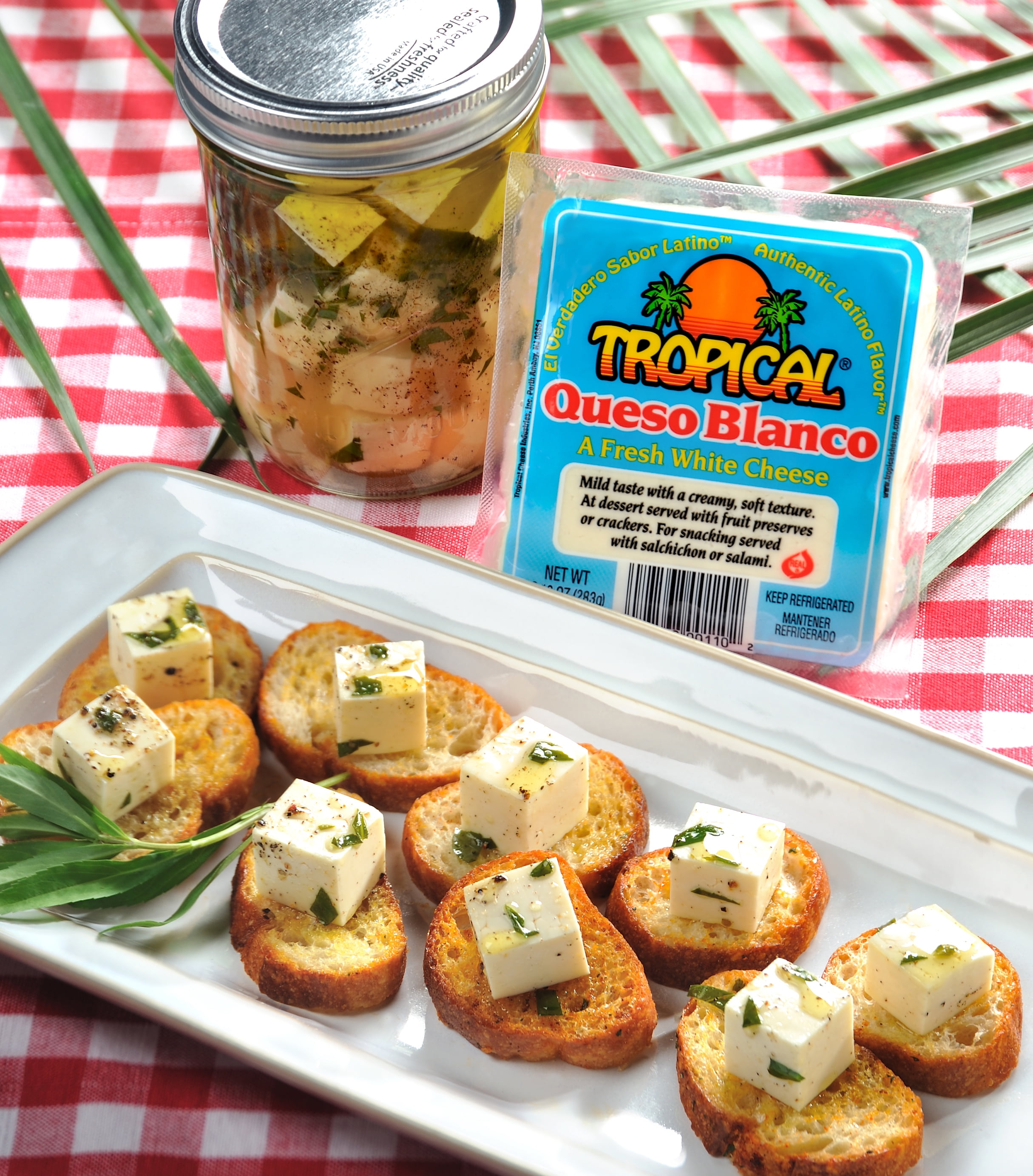 Tropical Queso Blanco 10oz, Fresh White Cheese, Vacuum Packed