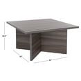thumbnail image 3 of SAFAVIEH Cathen Contemporary 32 in. Square Coffee Table, Black (32 in. W x 32 in. D x 16.5 in. H), 3 of 9