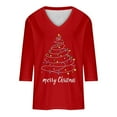 thumbnail image 4 of Christmas Sweaters for Women Sweatshirts Crewneck Oversized Sweatshirt Graphic Long Sleeve Blouses Work, 4 of 5