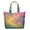 Colorful Tie Dye Pattern, variant on Colorful Tie Dye Pattern Large Weekend Travel Bag, Canvas Overnight Shoulder Bag with Zipper & Pockets, Heavy Duty Canvas for Women Men,22” X 12" X 18"