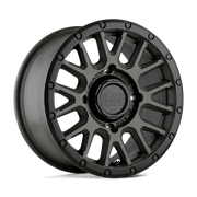 Black Rhino Powersports Cast Aluminum Rim BLLPZ 14X7 4X110 OD-GRN-BLK-LP 51MM, 1470LPZ514110N80