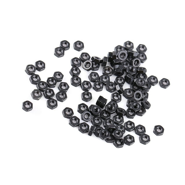 100 Piezas De Tuercas Hexagonales Establecidas M2-M5 Kits De Tuercas Hexagonales De Acero Inoxidable Con Opciones Para Manijas De Puertas, Maquinaria Y Sujetadores De Muebles