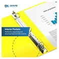 thumbnail image 5 of Premium Economy 6-Pack 3-Ring Binders for School or Office, Round-Ring Binders, 1.5 Inch, Yellow, 5 of 7