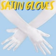 thumbnail image 2 of Gants de Fête d'Opéra Longs, Gants en Satin Blancs des Années 20 pour Femmes, Robe de Mariée Extensible Longueur Coudée, 21 Pouces, 2 of 8