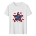 thumbnail image 4 of Tnhcen USA Flag Graphic 4th of July Short Sleeve T-Shirt for Men Summer Soft Novelty Patriot Shirt Tops​ S-3XL, 4 of 5