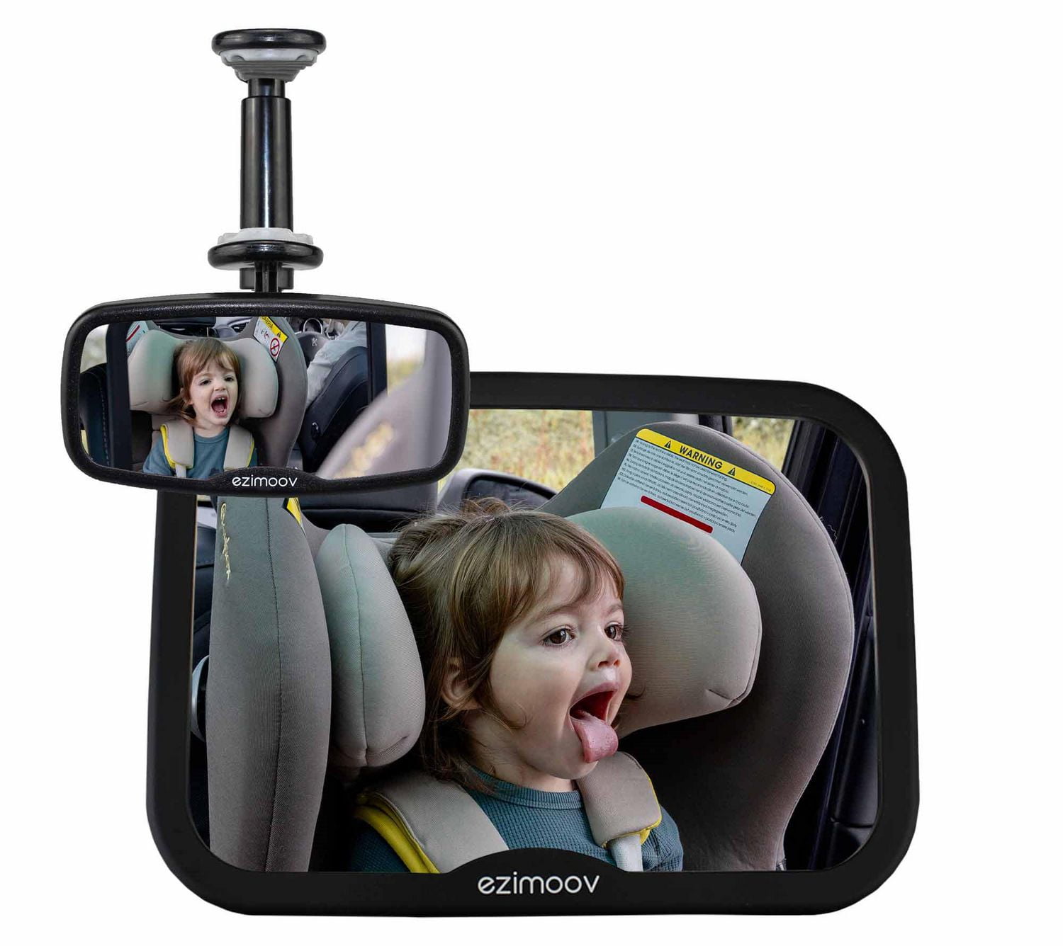 Rétroviseur Bébé Voiture Réglable 360° | Miroir Grand Angle Incassable Pour Surveiller Les Enfants Sur Siège Arrière | Montage Adhésif Pare-brise Ou Tableau De Bord