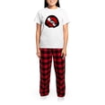 thumbnail image 4 of CafePress - Idive Scuba Shark Jaw Women's Light Pajamas - Women's Short Sleeve Print T-Shirt and Pants Light Cotton Pajama Set, 4 of 7