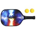 thumbnail image 2 of Raqueta de tenis de Leijiaer para fibra de carbono adulta deportes al aire libre raqueta de raqueta Elástica portátil recreativa con bolsa de almacenamiento 065 Scienceny OD002742-05B, 2 of 7