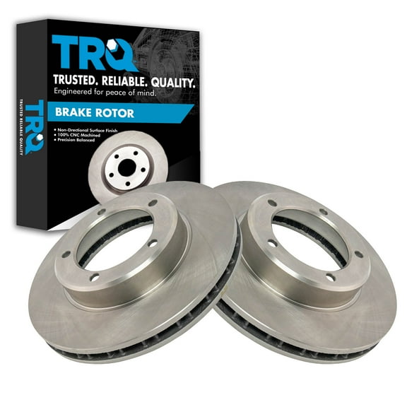 TRQ Front Brake Rotors Set Vented Fits Select 2005-2012 Acura RL