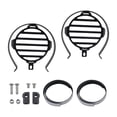 thumbnail image 4 of 2x Cubiertas para faros antiniebla de motocicleta, repuestos prácticos, accesorios de repuesto Negro, 4 of 9
