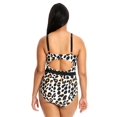 thumbnail image 2 of Lysa Plus Extended Sizes Beth Cheetah Belted One Piece Swimsuit 0X 1X 2X 3X, 2 of 2