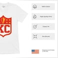 thumbnail image 6 of Kansas Shield Men's V-Neck T-shirt Champions Game Day Fantasy Football K.C. Fan, 6 of 7