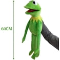 thumbnail image 5 of Marionetas de mano de rana de peluche, peluche de sésamo, lindo peluche de rana Kermit, muñeco de peluche de rana, marioneta de mano de peluche, juguete educativo para niños 60 cm / verde, 5 of 5