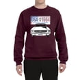 thumbnail image 2 of Wild Bobby, Ford Mustang Country USA 1964 Vintage American License Plate, Cars and Trucks, Unisex Crewneck Graphic Sweatshirt, Maroon, X-Large, 2 of 4