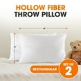 thumbnail image 3 of Cheer Collection Set of 2 Decorative Accent Throw Pillows and Insert for Couch Sofa Bed, 3 of 5