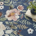 thumbnail image 4 of Nourison Nourison Washables Floral Navy Multicolor 5'2" x 7' Area Rug (5x7), 4 of 10
