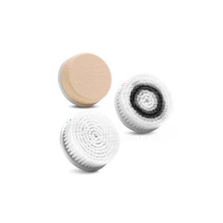 Pulsaderm Sonic Replacement Head, 3 Pack (Normal, Sensitive, and Sponge)