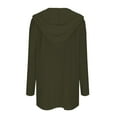 thumbnail image 5 of VISALY Long Cardigans Thin Cardigans Lightweight Womens Cardigans Long Sleeve Pockets Fall Open Front Cardigan Jackets Trendy Work Shirts Multisize Cardigan Sweaters Office Cardigans Blackish Green L, 5 of 6