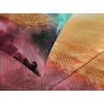 thumbnail image 4 of Ambesonne Science Quilted Bedspread Set 3 Pcs, Galaxy Stardust Cosmos, King Size, Pink Orange Green, 4 of 5