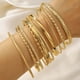 thumbnail image 4 of Nvzi Pulseras delicadas, pulseras modernas en capas, regalos apilables, 10 piezas, oro E, 4 of 4