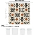 thumbnail image 2 of Western Aztec Shower Curtain Boho Abstract Pattern Geometric Vintage Shower Curtain with Hooks 72x72 Inch Waterproof Polyester Bathroom Curtain (Geometric Aztec), 2 of 6