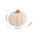 thumbnail image 3 of Aurgiarme Artificial Pumpkins Crocheted Harvest Fall Thanksgiving Table Decor Small Pumpkin, 3 of 9