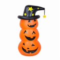 thumbnail image 1 of Decoración Inflable de Calabaza de Halloween, Figura Tumbler con Sombrero de Bruja, para Patio y Fiesta, 1 of 7