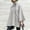 Gray, variant on AOOCHASLIY 2023 Women Tops Women's Fashion Irregular Medium Long Sleeve Zipper Coat Solid Cardigan Coat Cape
