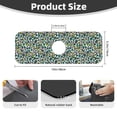 thumbnail image 2 of Xecao Green Leopard for Kitchen Sink Splash Guard Faucet Mat , Faucet Guard & Draining mat, (15" X 5.5" ), 2 of 7