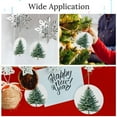 thumbnail image 3 of Ceramic Ornament Xmas Pine Trees 2025 Christmas Ornaments Hanging Ornaments for Christmas Tree Decoration Xmas Day Home Party Decorations Watercolor Blue Green Christmas Tree Christmas Tree Ornaments, 3 of 8