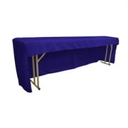 la linen open back polyester poplin tablecloth 96" l x 18" w x 30" h, royal blue