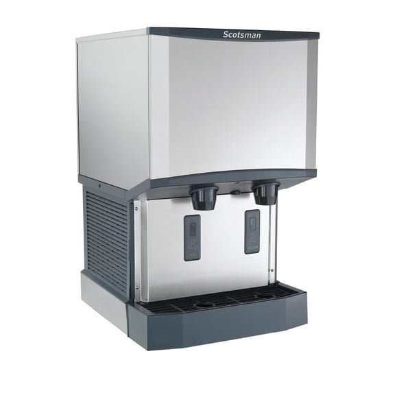 Scotsman HID525W-1 Meridian Touch-Free Countertop Nugget Ice & Water Dispenser, Water Cooled - Up to 500 lb. Production, 25 lb. Storage