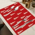 thumbnail image 3 of Cheapark Gift 12x18 Inch Winter Christmas Tree Placemats - Holiday Table Decor, Perfect for Party, Kitchen & Dining Room, 3 of 6