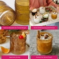 thumbnail image 5 of Kate Aspen Hobnail Beaded Floral Amber Drinking Glasses Set of 24, (10 oz) Vintage Glassware Set Cocktail Glass Set, Juice Glass, Water Cups | Great Hostess Gift & Gift for New Home Owners, 5 of 7