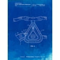 thumbnail image 2 of Borders, Cole 12x14 White Modern Wood Framed Museum Art Print Titled - PP775-Faded Blueprint CPAP Mask Patent Poster, 2 of 4