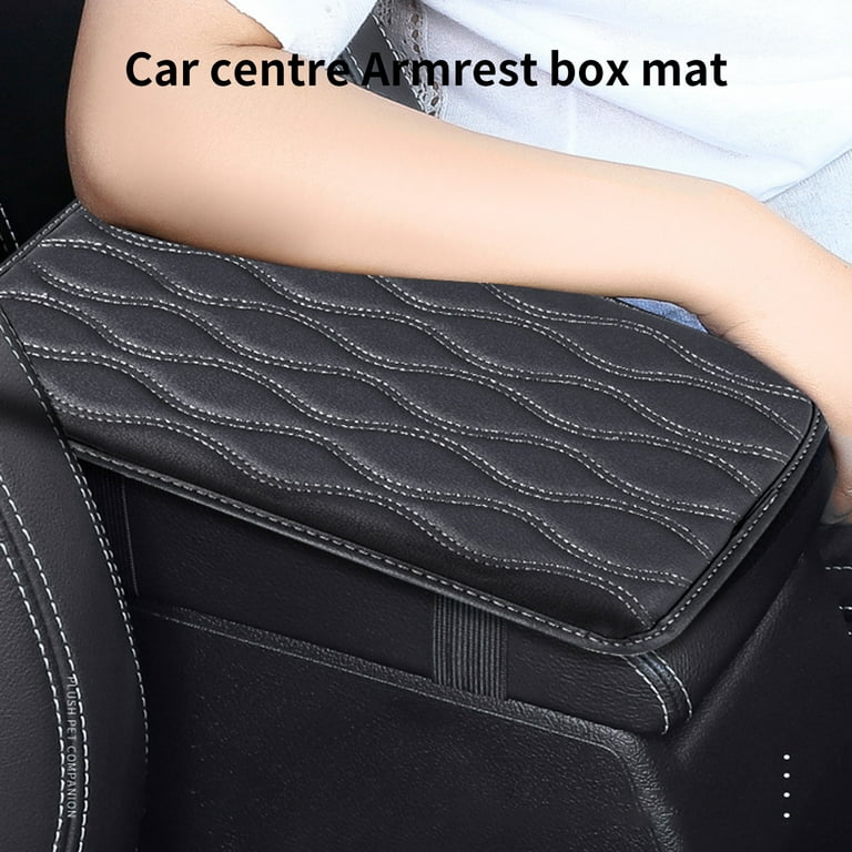Fairnull Seat Armrest Protector Non-slip Exquisite Stitching Super Stretchy  Fast Rebound Waterproof Booster Pad Breathable Universal Car Seat Armrest  Box Protector for Automobile 