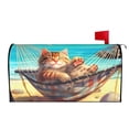 thumbnail image 2 of PHELIKA Beach Sleeping Cat 01 Magnetic Mailbox Covers Standard Size 21"H x 18"W, 2 of 8